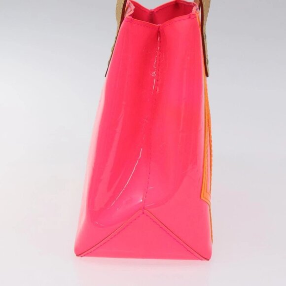 LOUIS VUITTON Monogram Vernis Fluo Reade PM Hand Bag Red M91903 Auth yk17584AV - Picture 6 of 16